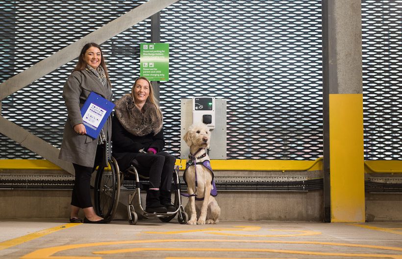 Disabled accessible charge point in Salford/s NCP car park